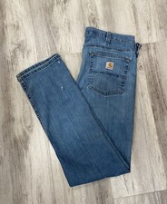 Vintage 90  s/00  s Carhartt Dark Wash Denim Workwear Jeans