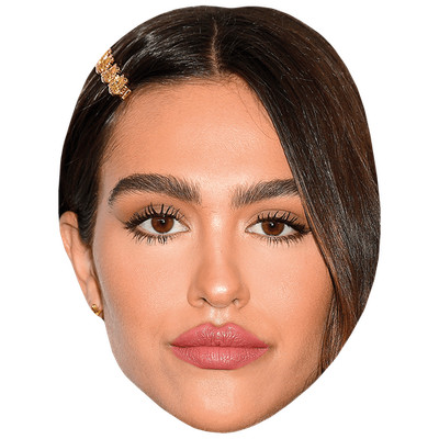 Amelia Gray Hamlin (Brown Hair) Celebrity Mask, Flat Card Face, Fancy Dress Mask