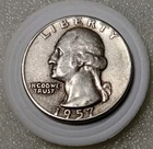 1957 P  Washington Quarter - 90% Silver, 69-Year-Old Coin FREE SHIP