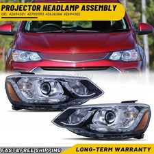 For 17-20 Chevrolet Sonic Halogen Projector Headlight Set Lhrh Pair