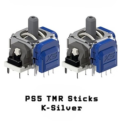 PS5 Controller TMR Sticks K-Silver Playstation 5 Thumbstick Magnet Stick Drift