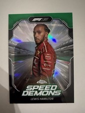 2025 Topps Chrome Formula 1 F1 Lewis Hamilton Speed Demons #SD-2 Green /99