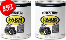 Farm Implement Enamel Paint 1 Quart 2-pack Gloss Black 0.25 Gallon 280104 Farm Implement Enamel Paint 1 Quart 2-pack Gloss Black 0.25 Gallon 280104