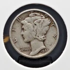 1943-P Mercury Dime 90% Silver US Mint Philadelphia