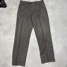 Vintage Versini 100 Wool Pleated Dress Pants/Trousers Size 34 Regular