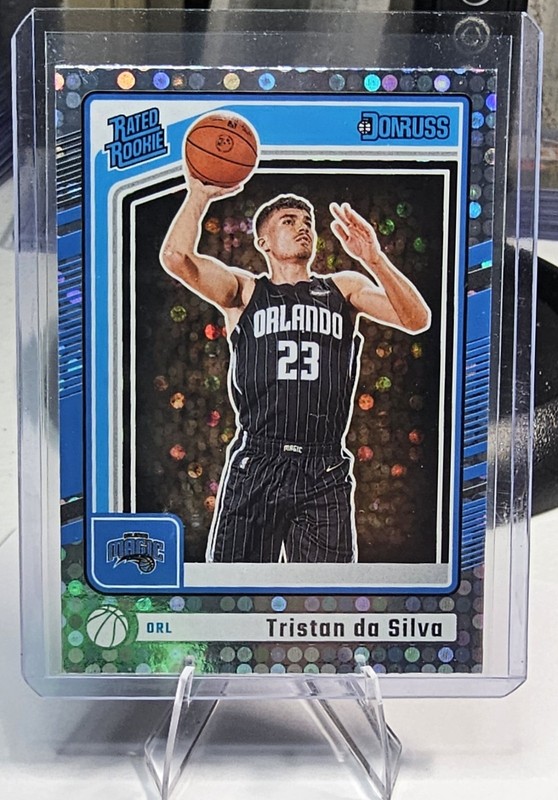 Panini 2024-25 Donruss Tristan da Silva #203 Disco Rated Rookie Orlando Magic