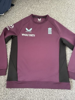 Castore England Cricket 25/26 Pro Trainingssweatshirt Medium Blackberry Wine