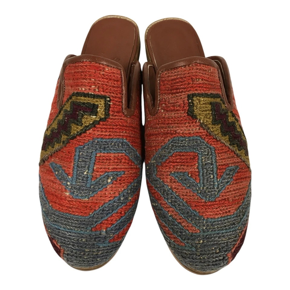 Handmade Kilim Slipper US-10 (EU-43 ) (sole-hard leather. lining-lambskin) Men - Image 2 of 4