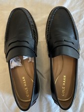 Women  s Cole Haan Black Leather Loafers Size 7B Pre-owned