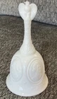 Vintage Fenton American Bicentennial White Satin Glass Bell (E4)