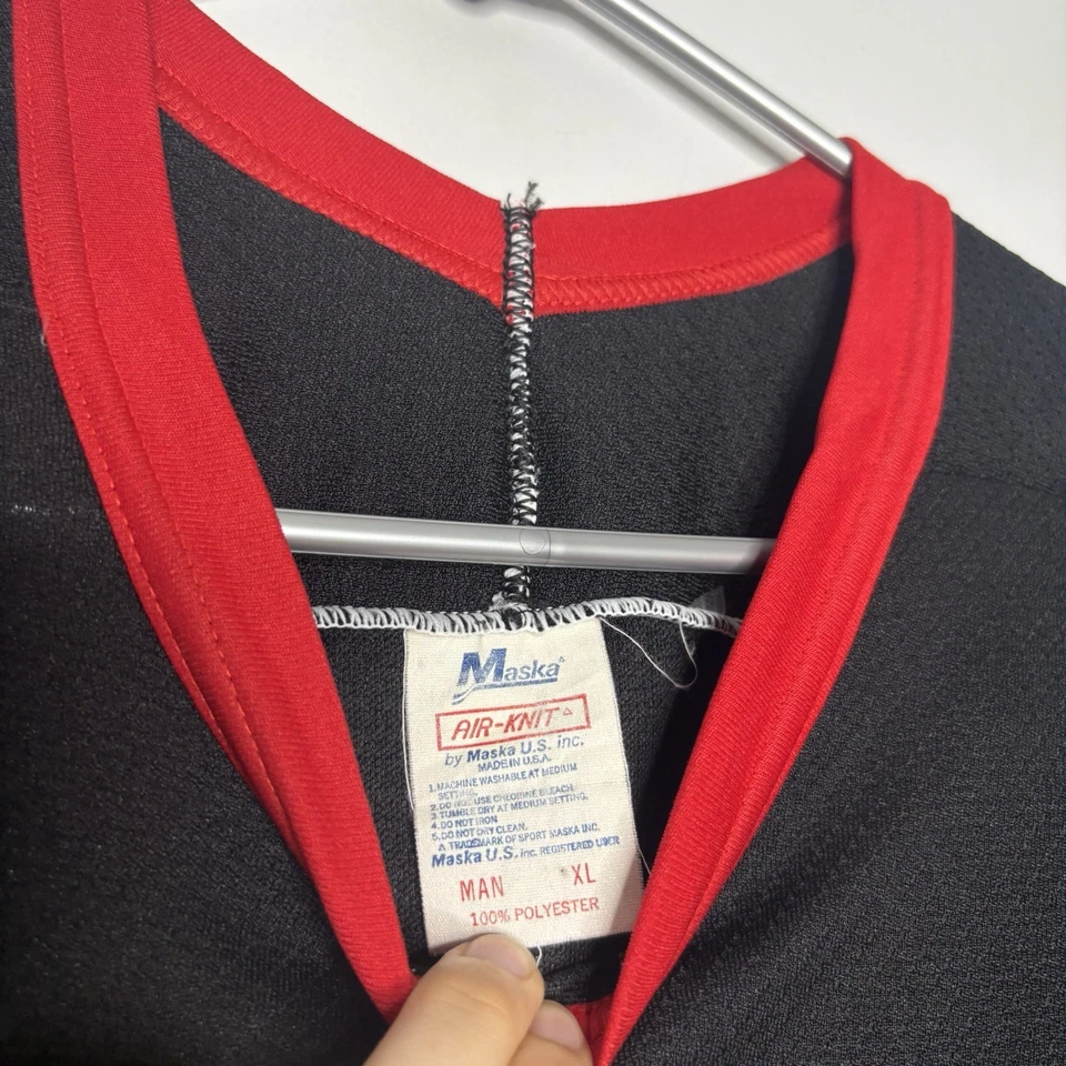 Camiseta deportiva de hockey negra vintage de los Ottawa Senators para hombre XL máscara NHL 90 años 80 negra de colección Foto 4 de 4