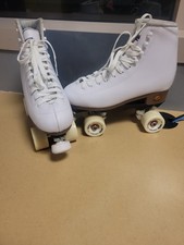Size 9 - Sure-Grip Fame roller skates White Gently Used