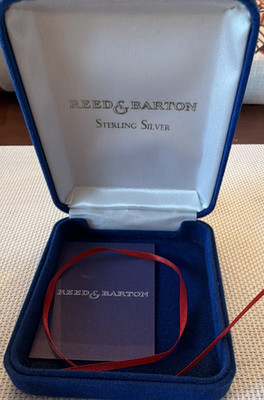 Reed & Barton Sterling Silver Nativity Hanging Ornament 2001 X524 w/Box