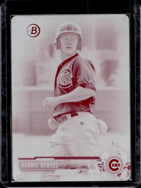 2017 Bowman Donnie Dewees Prospects Druckplatte Magenta #1/1 Cubs