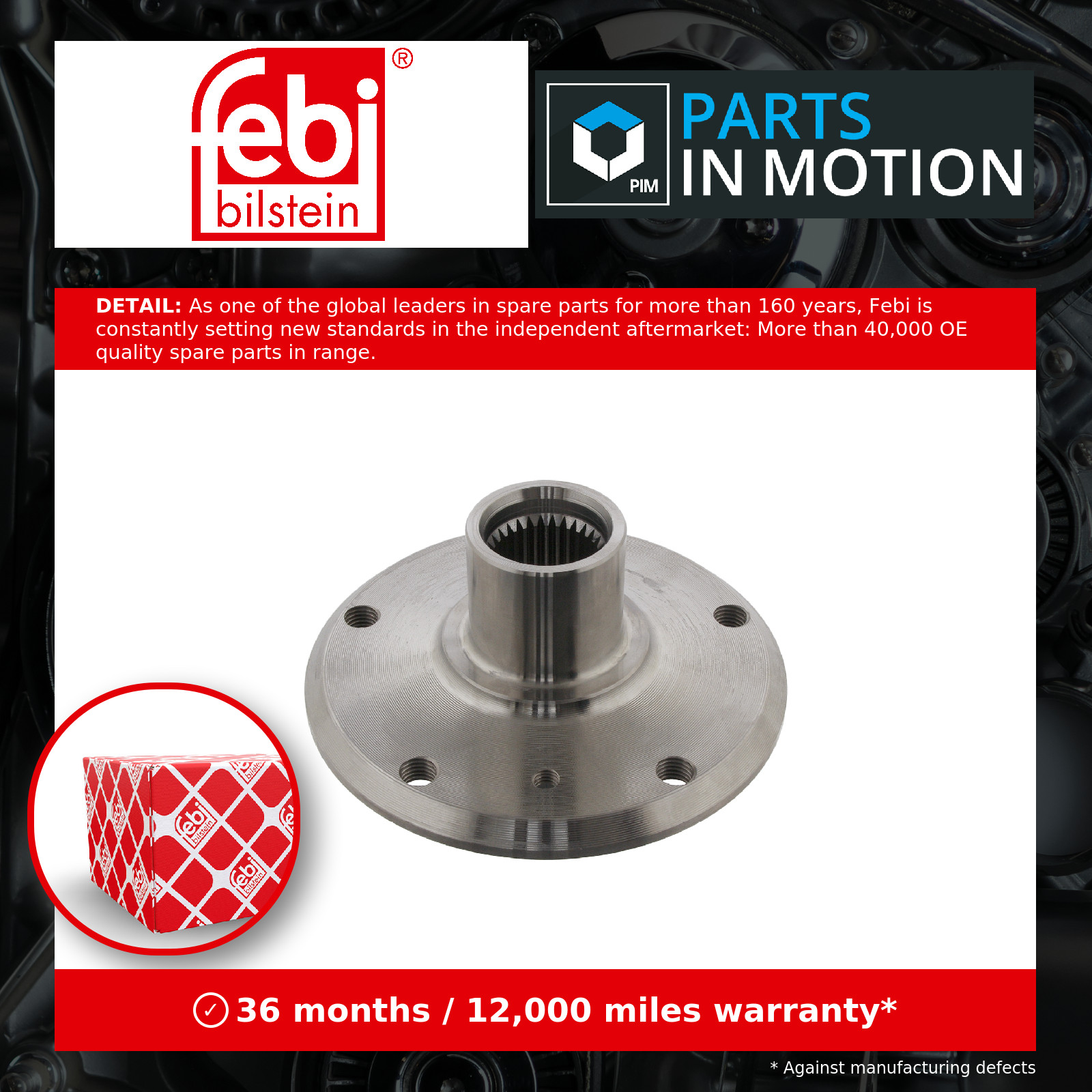 Rear Wheel Hub Fits BMW 33 41 1 093 371 Febi 32803 - Image 11