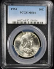 New Listing1954 Franklin Half Dollar 50c PCGS MS64