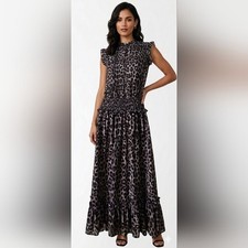 MICHAEL Michael Kors Animal Print Midi Dress Size XS