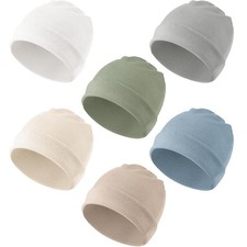 6 Pack Baby Beanie Hats for Unisex, Toddler Beanies Baby Girl Boy Hat Warm Ca...