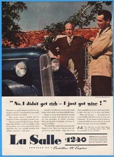 1939 Cadillac Lasalle General Motors Gm I Didnt Get Rich Just Got Wise Car Ad