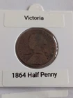 Victoria 1864 Half Penny
