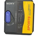 Vintage Sony WM-FS395 Sports Walkman Yellow FM/AM Radio Cassette Player MegaBass