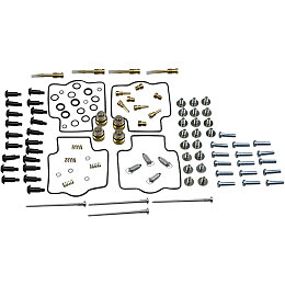 Carburetor Rebuild Kit For Kawasaki KZ305 (1981-82 & 1987-88) - Complete 2-Set Kit With Gaskets, Jets, Seals & Air Screw