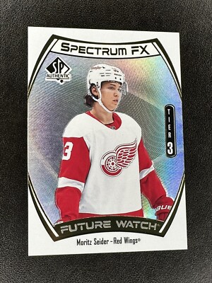 MORITZ SEIDER 2021-22 SP Authentic SPECTRUM FX FUTURE WATCH TIER 3 RC Scratched