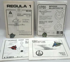 Vintage Star Trek Blueprint Collection- Your Choice of 20+ Sets in Envelopes