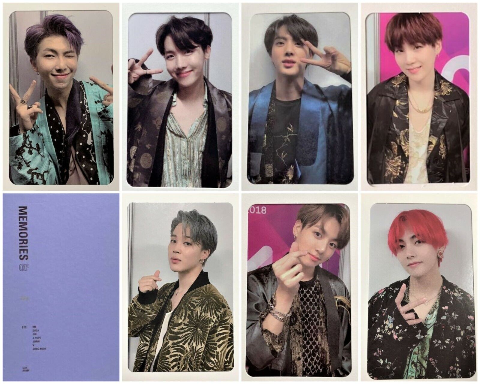 BTS Bangtan Memories of 2018 Blu-ray Limited Official Photocard Photo Card  PC