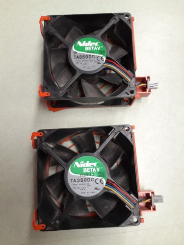 (2) Nidec TA350DC M35556-35 12V DC 1.0A Desktop Computer Cooling Fans