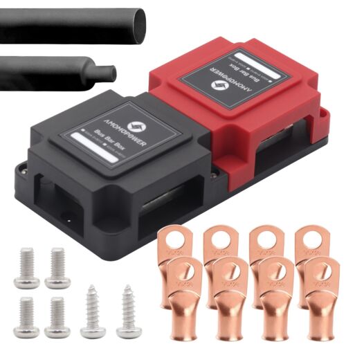 400A Heavy-Duty Bus Bar Box Copper Module /w 8 x 3/8" (M10) Studs Terminals Kit - Bild 6 von 24