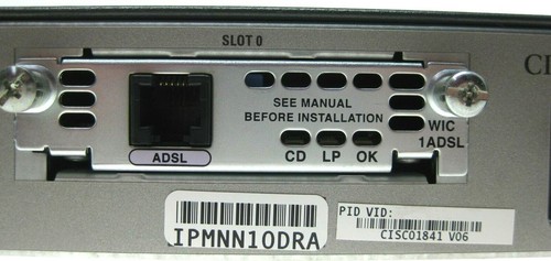 Cisco 1841 Integrated Services Router CISCO1841 V06 w/ WIC-1ADSL Interface Card - Bild 6 von 8