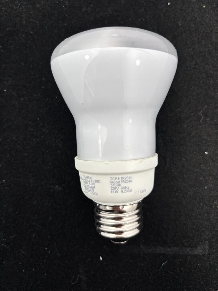 ⚡️5-pack⚡️TCP Compact Fluorescent R20 14W 120V 8000hrs 1R201451K 🐕 - Image 4 of 4