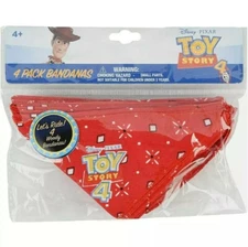 Toy Story costume face neck scarf lot of 4 pack/Woody Children kids Bandana New!