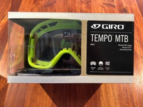 Giro Tempo MTB Goggle for Dirt Biking - Lime - Clear Lens - Picture 1 of 2