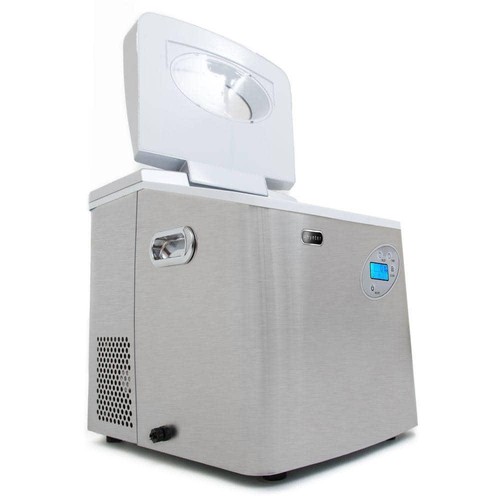 Whynter Portable Ice Maker 49-Lb Stainless Steel w/ Scoop + Water Connection - Picture 3 of 7