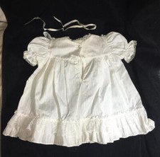 Vintage 2 Piece Madonna Christening Set Baby White 0-6 Months Lace Orig Box