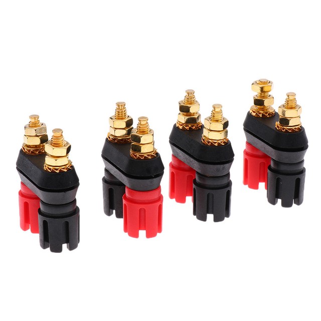 High Quality 4 Pcs Speaker Amplifier Terminal Dual Banana Plug Jack eBay