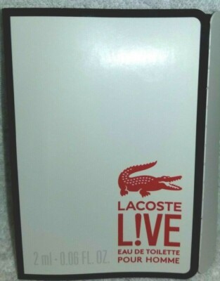 X3 Lacoste LIVE L!IVE Eau De Toilette EDT  Men 0.06 oz Spray