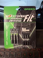 Rage Nockturnal Fit Universal Lighted Nocks, 3 pack, Green