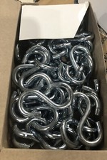 S HOOKS 50 PC. HEAVY DUTY 2-1/2" INCH S HOOK STEEL S-HOOKS .250  Box Of 50