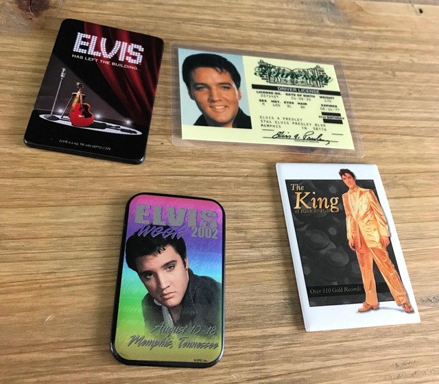 ELVIS PRESLEY LOT OF 4 Refrigerator FRIDGE AND SOUVENIR DRIVER