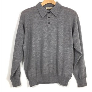 merino wool collared sweater