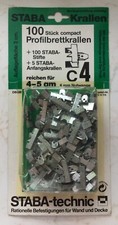 68 Stück STABA Profilbrettkrallen 5 Anfangskr. 74 Stifte VK-bitte selbst wählen