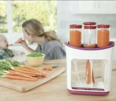 Infantino Fresh Squeezed Squeeze Station Baby Food Maker w/ 10