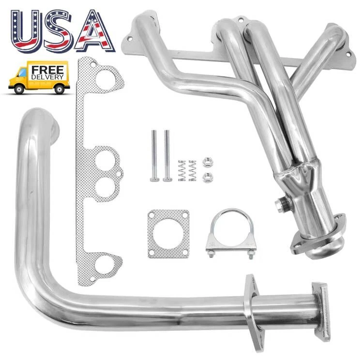 Colector de cabezal de escape de acero inoxidable para Jeep Wrangler YJ 1991-1995 2,5 L Foto 2 de 4