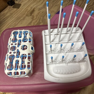 Used Munchkin Bottle Drying Rack With Used Bottles 