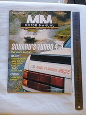 1986 Motor Magazine RX Subaru Turbo Honda Accord Toyota Cressida VK Brock Calais