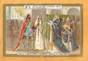 Details About Image Pieuse Aiguebelle Clovis Epouse Clotilde - 