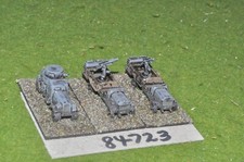 10mm WW1 / german - 2 anti aircraft trucks & 1 armoured car - vehicles (84723)